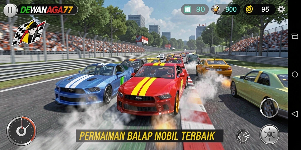 Gameplay balap mobil yang mendebarkan di DEWANAGA77.