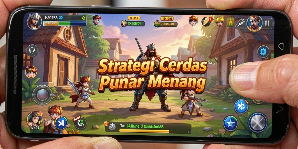 Screenshot gameplay HAO788 menunjukkan pertempuran strategi yang mengesankan.