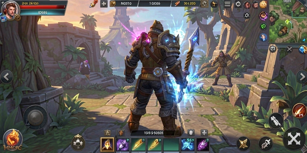 Screenshot gameplay ID66 yang menampilkan aksi seru MMORPG.
