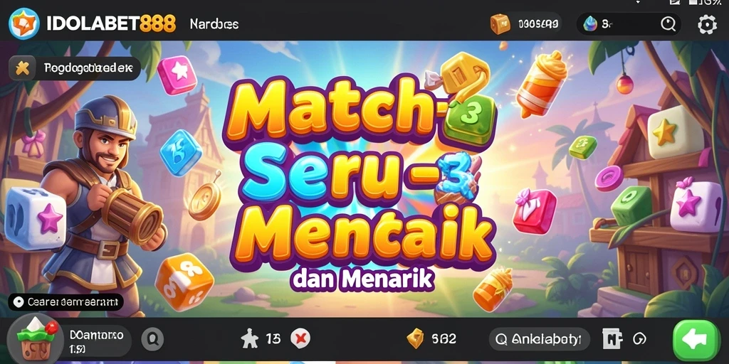 Screenshot IDOLABET88 menampilkan gameplay menyenangkan dengan warna-warni ceria.