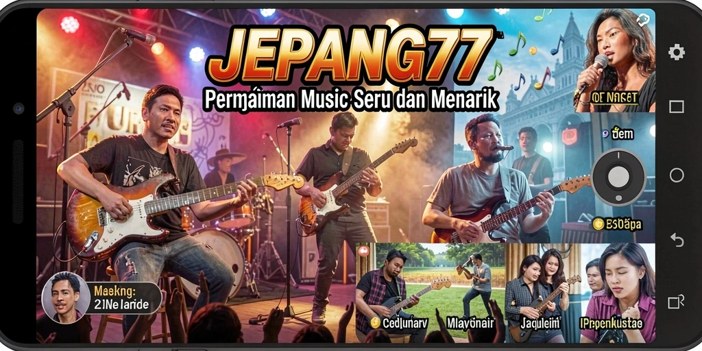 Tampilan gameplay <strong>JEPANG77</strong> yang menarik saat memainkan lagu favorit.