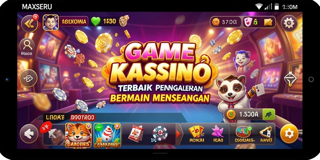 Tampilan menarik dari game Kasino MAXSERU saat bermain.