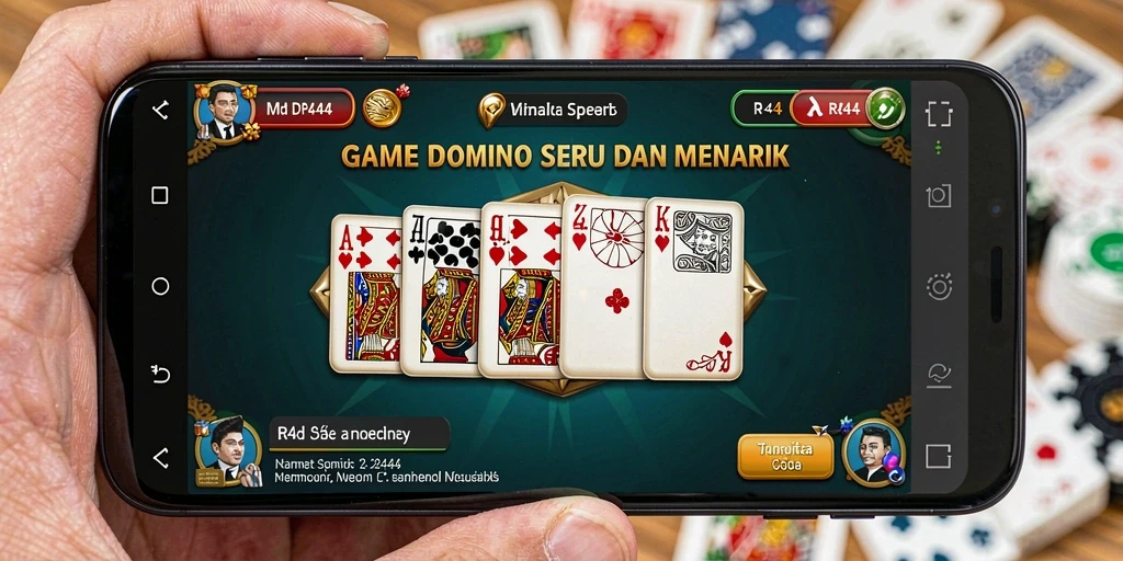 Screenshot gameplay Domino yang menarik dari RR44.